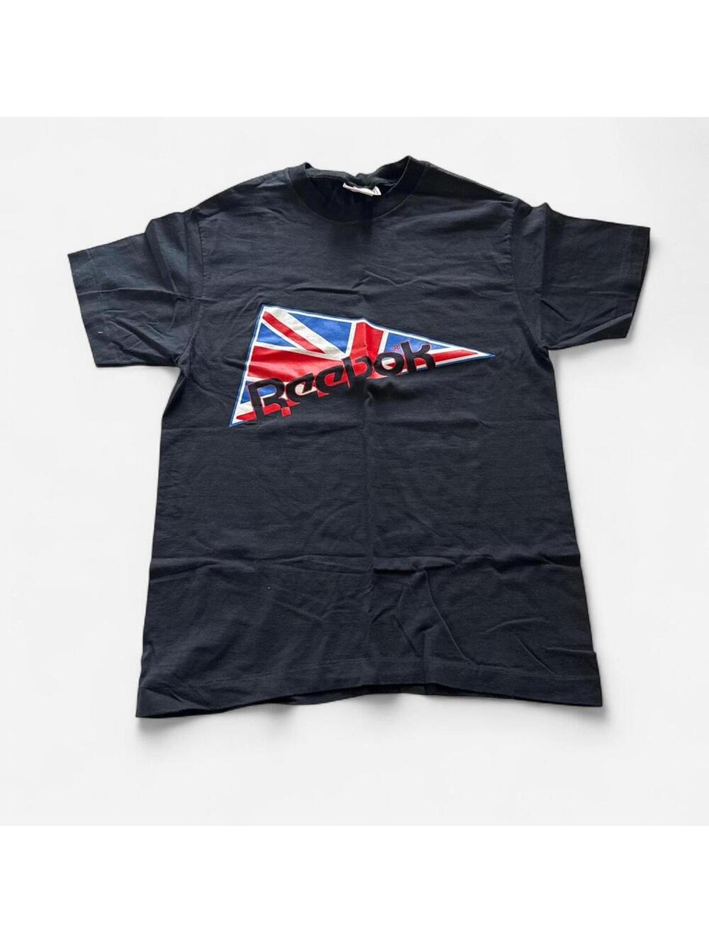 Reebok 1990s Vintage Union Jack Sports Tee Men’s Large
